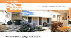 Desktop Screenshot of blinmancottage.com.au